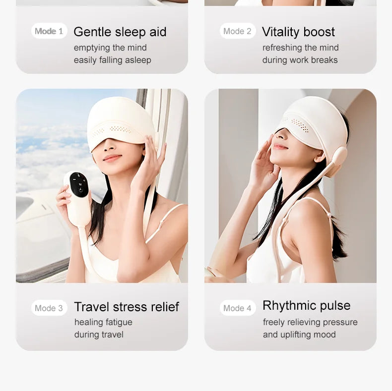 NeuroSoothe Air Compression Massage Helmet