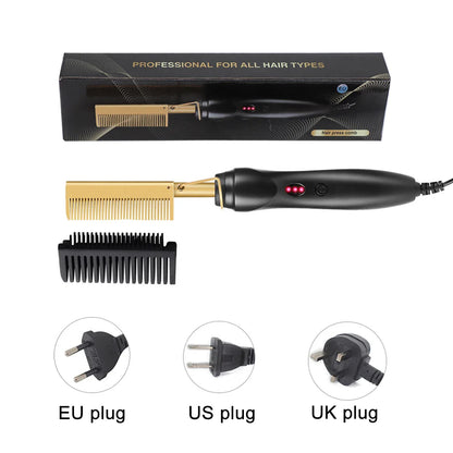 SleekFusion 2-in-1 Hot Comb & Straightener