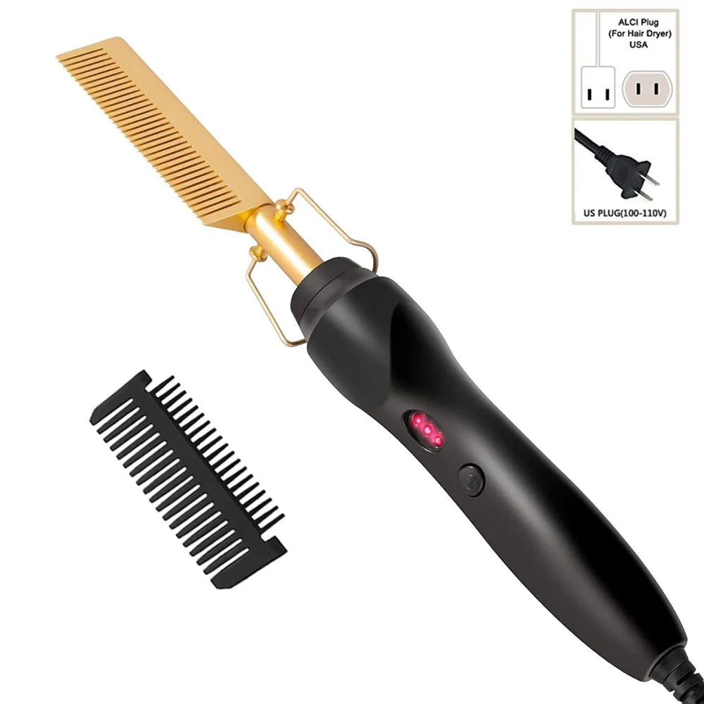SleekFusion 2-in-1 Hot Comb & Straightener