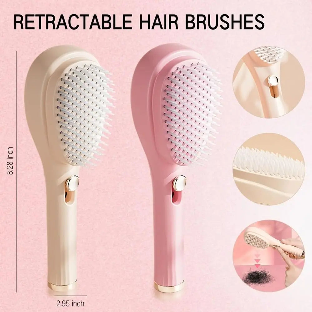 GlideClean Self-Cleaning Hair Brush